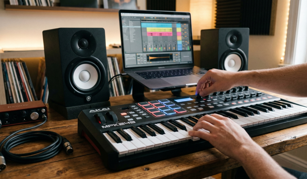 midiキーボード　オリジナル画像
