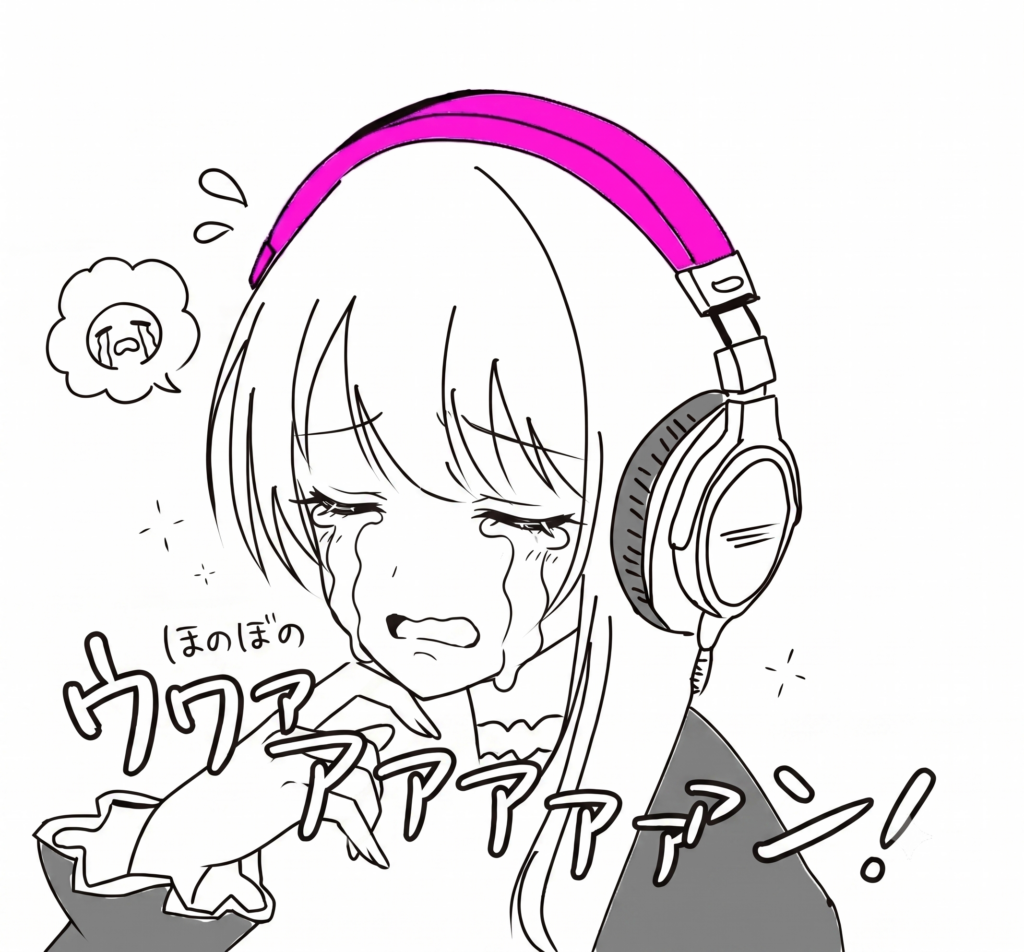 オリジナルキャラクターが説明している手書きイラスト
