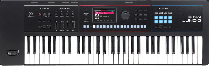 Roland juno-d画像。公式サイトより引用