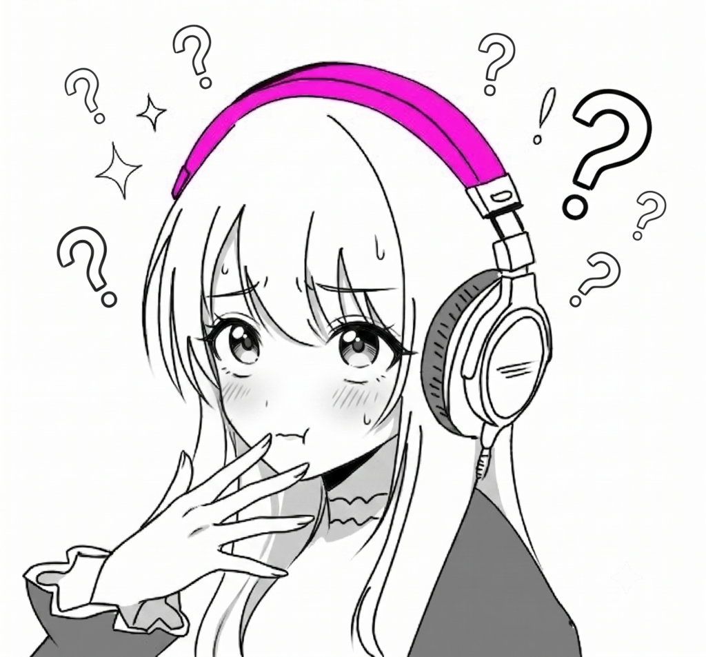 オリジナルキャラクターが説明している手書きイラスト